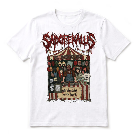 PRE-ORDER ONLY! White T-Shirt Sadofekalus - Booth / Limited Edition!